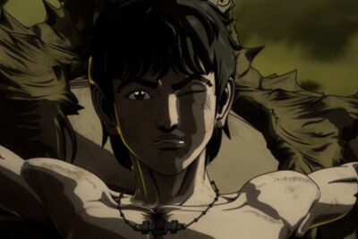 Personajes principales del nuevo anime Hokuto no Ken Fist of the North Star 2026 con Kenshiro en el centro del yermo post-apocalíptico