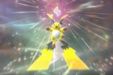 Pantalla de inicio de Pokémon Champions en móvil con Raichu y las Mega Stones Raichunite X e Y